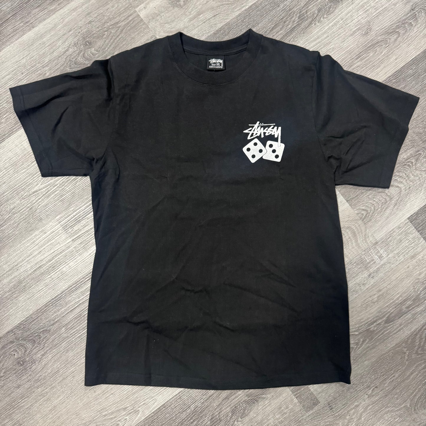 Stussy Dice Pigment Dyed Tee (Black)