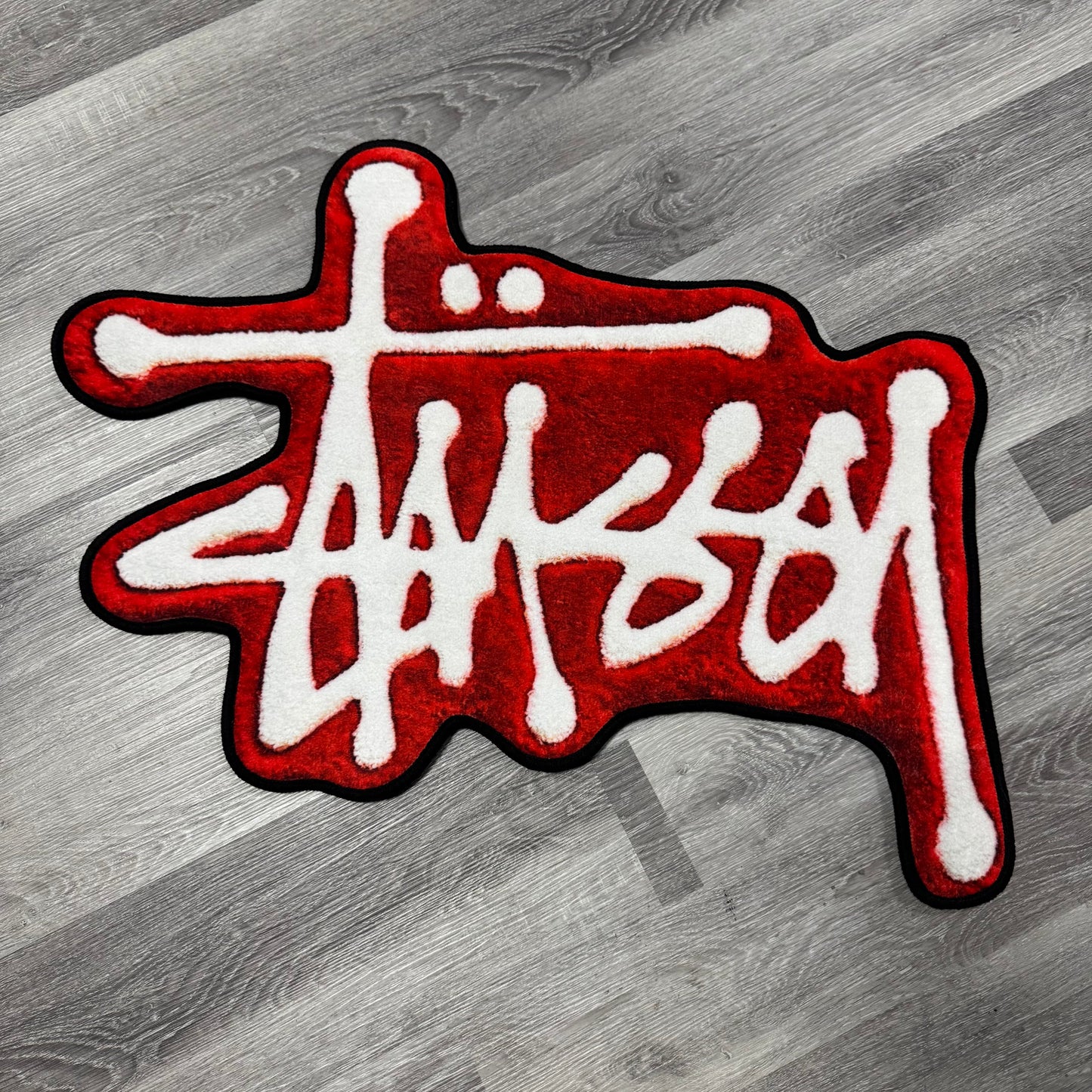 Stussy Red Logo Rug
