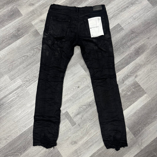 Purple Brand Black Oil Spill Denim Jeans