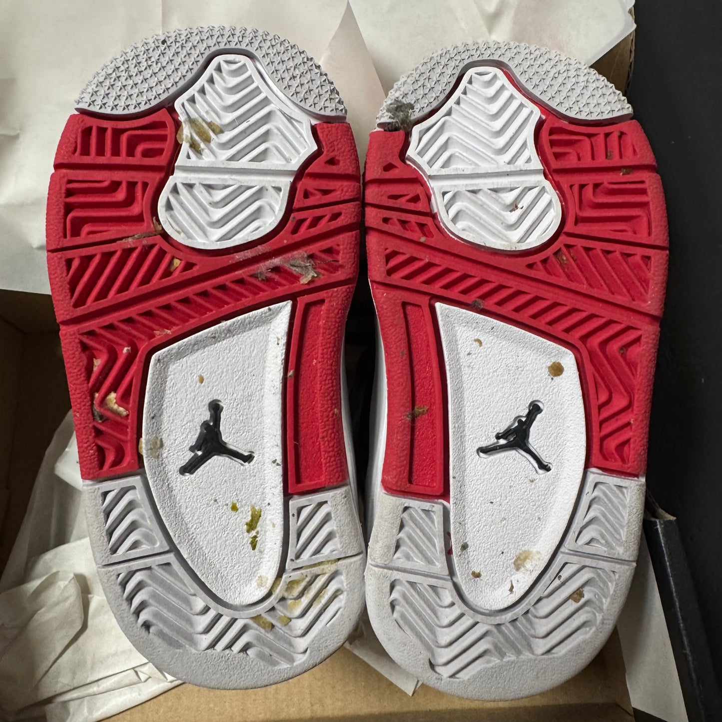 Jordan Dub Zero White Varsity Red / Preowned