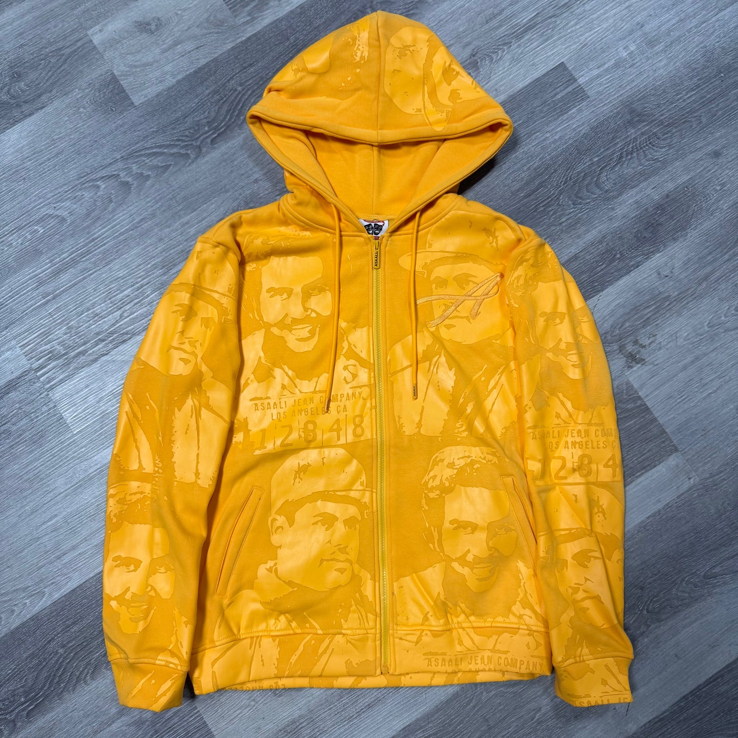 Asaali Cartel Zip Up Hoodie (Orange)