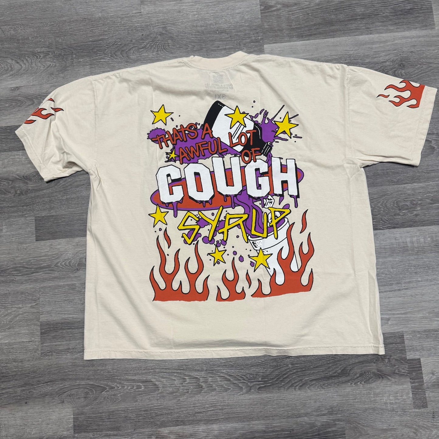Thats A Awful Lot Of Cough Syrup Pint And Pour Flame Tee