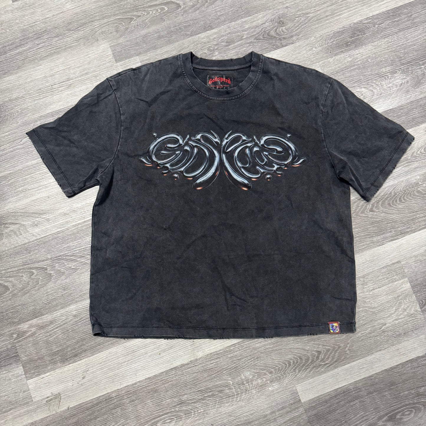 Godspeed Mercury Logo (Black Wash)
