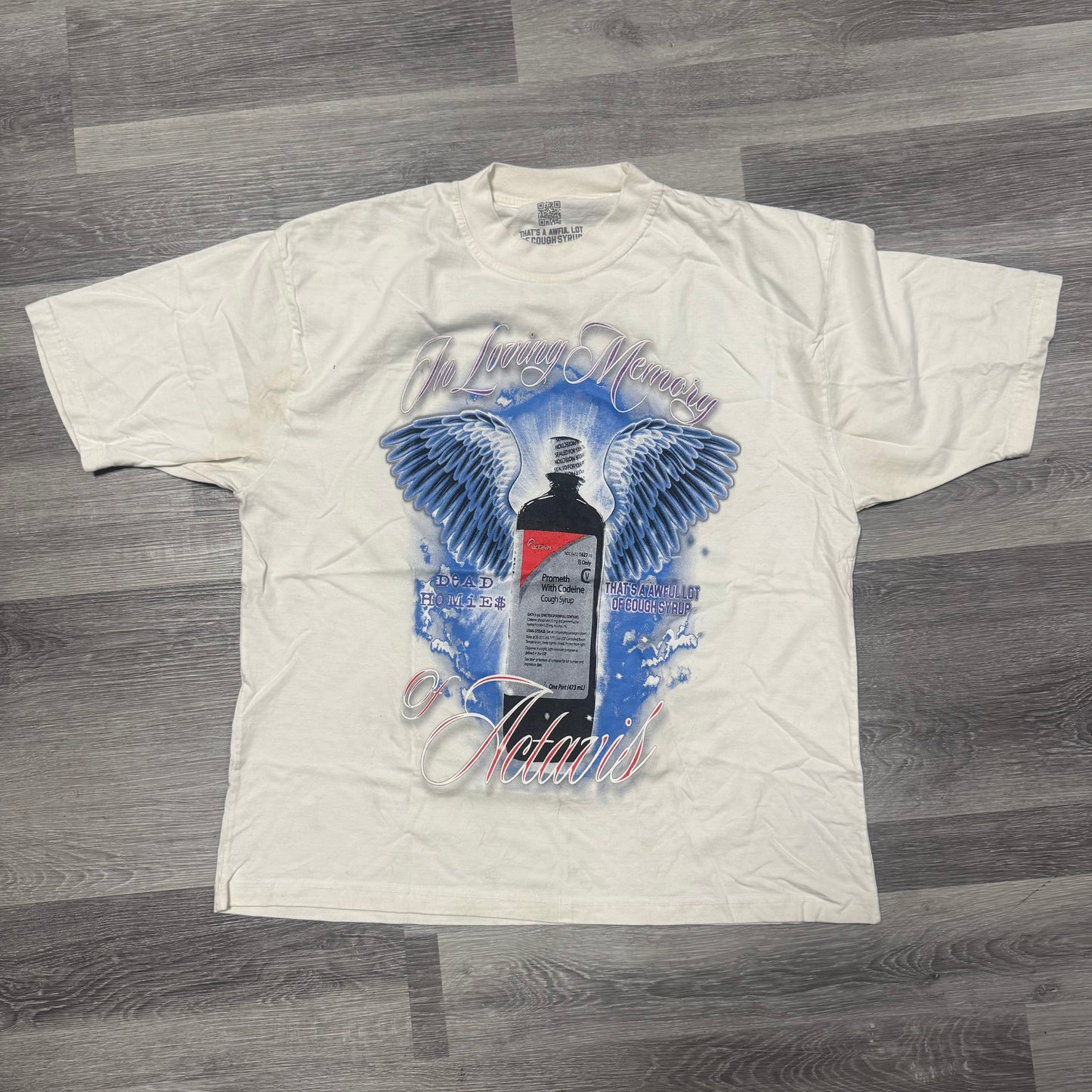 Thats a Awful Lot Of Cough Syrup x Dead Homies In Loving Memory Of Actavis Tee
