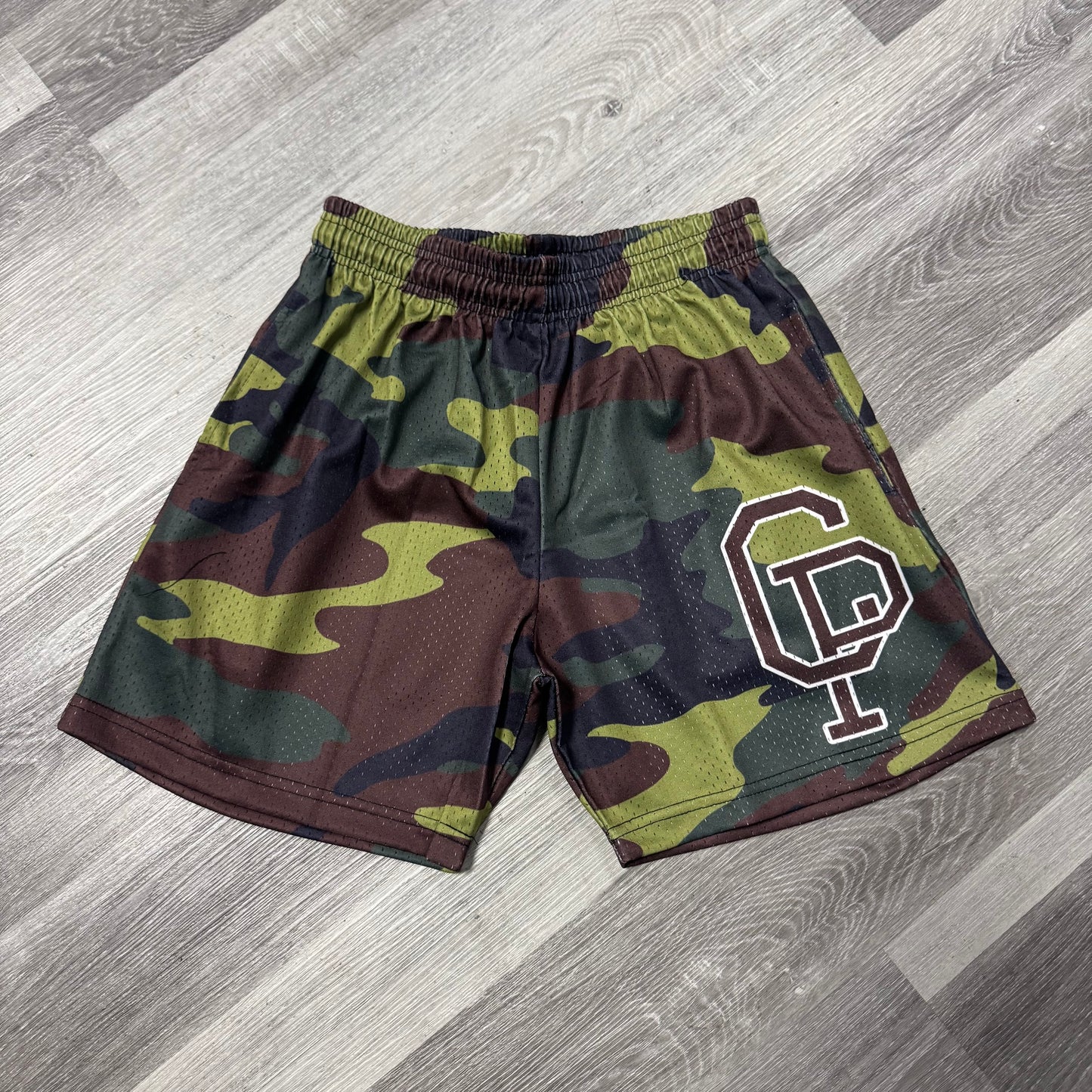 Crispy NYC Army Camo Mesh Shorts