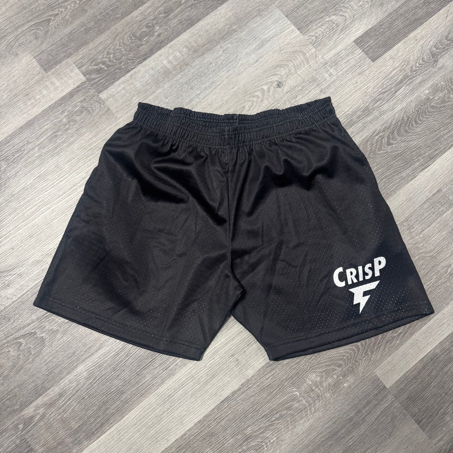 Crispy NYC Logo Mesh Shorts (Black)