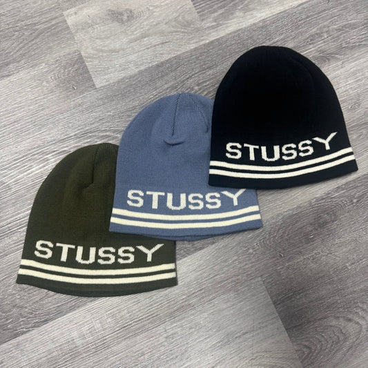 Stussy Striped Skullcap Beanie