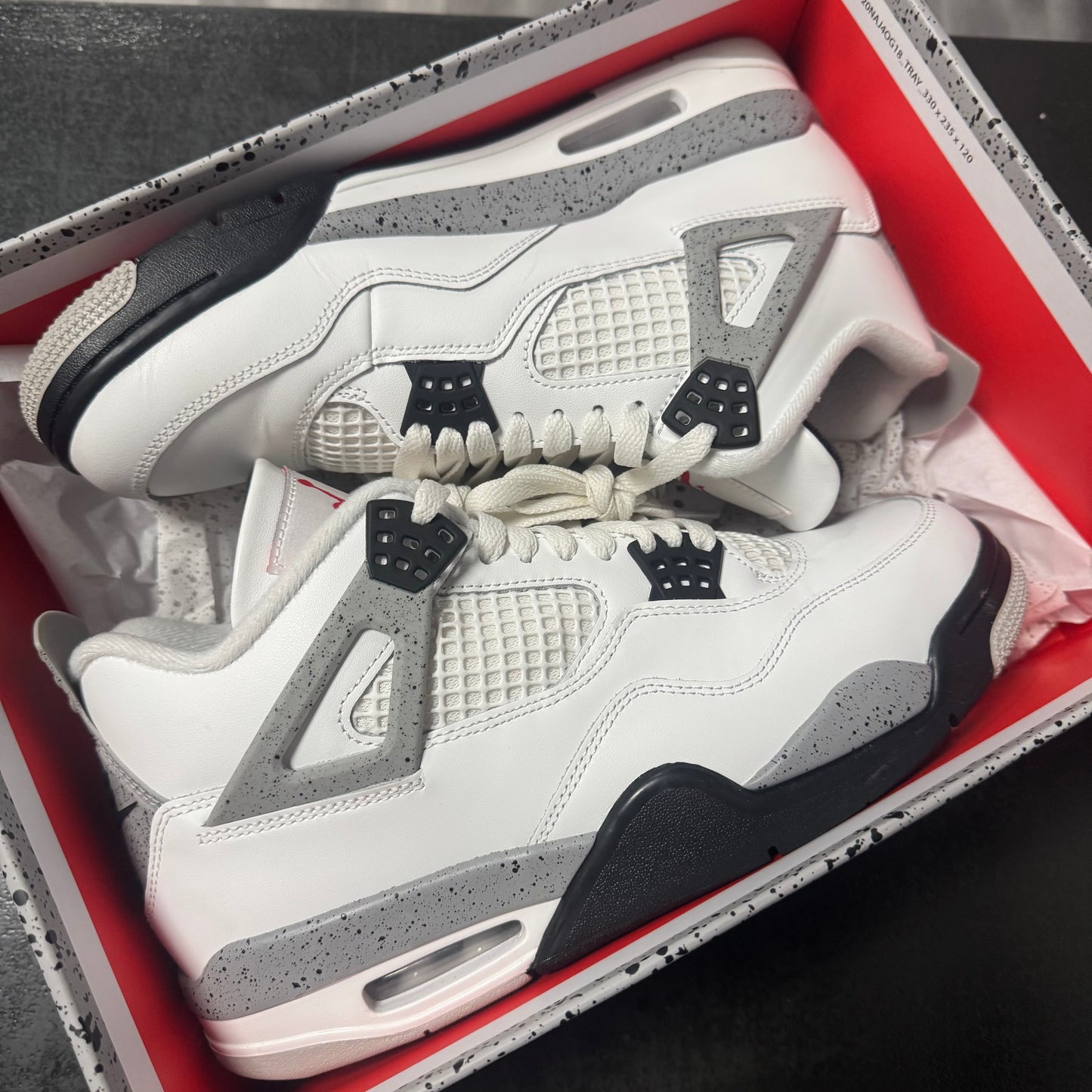 Jordan 4 White Cement OG (2025) / Preowned
