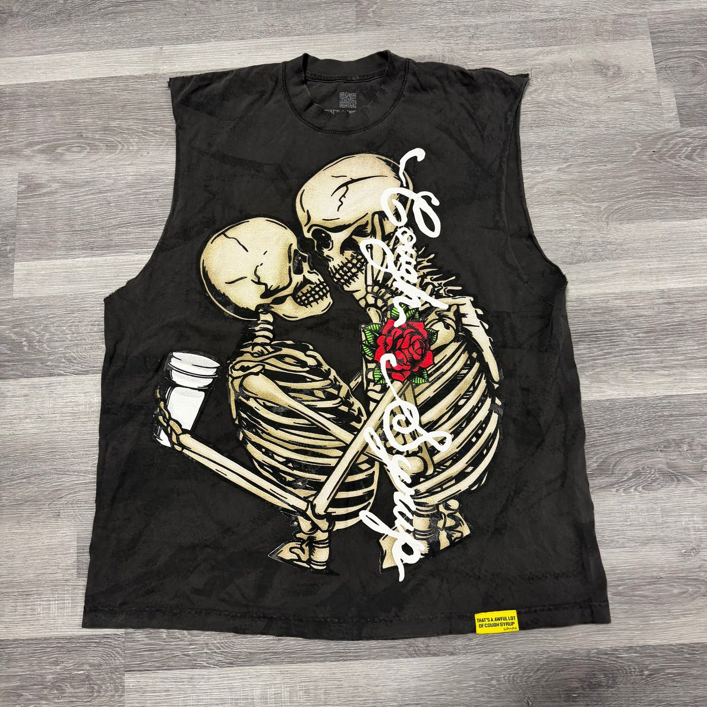 That’s A Awful Lot Of Cough Syrup Skull N Roses Sleeveless Tee