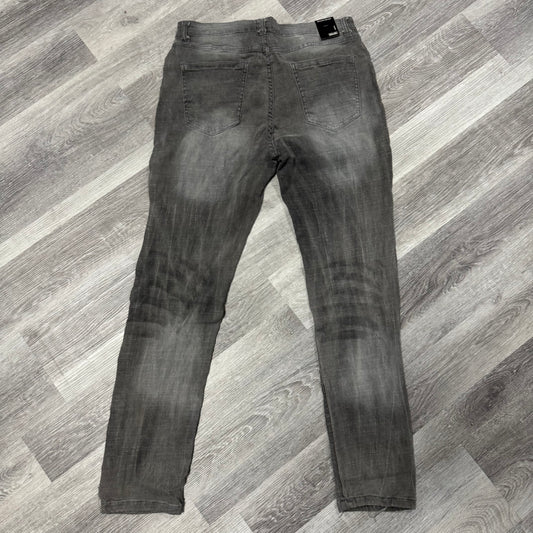 Reason Brand Dark Grey Washed Denim Jeans