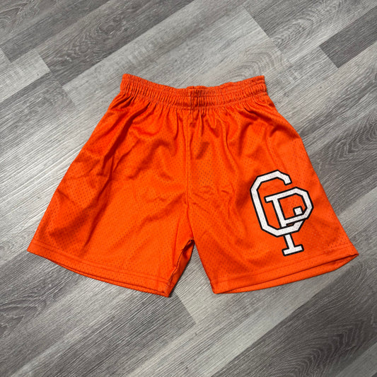 Crispy NYC Logo Mesh Shorts (Orange)