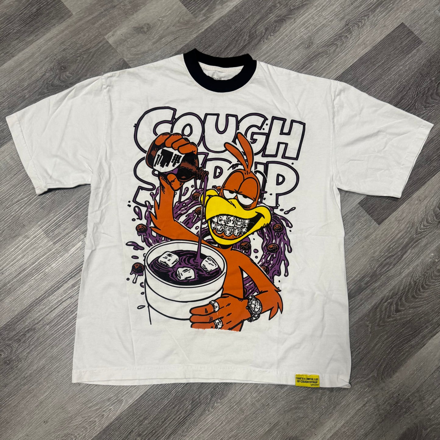 Thats a Awful Lot Of Cough Syrup Coco Puffs Cartoon Tee
