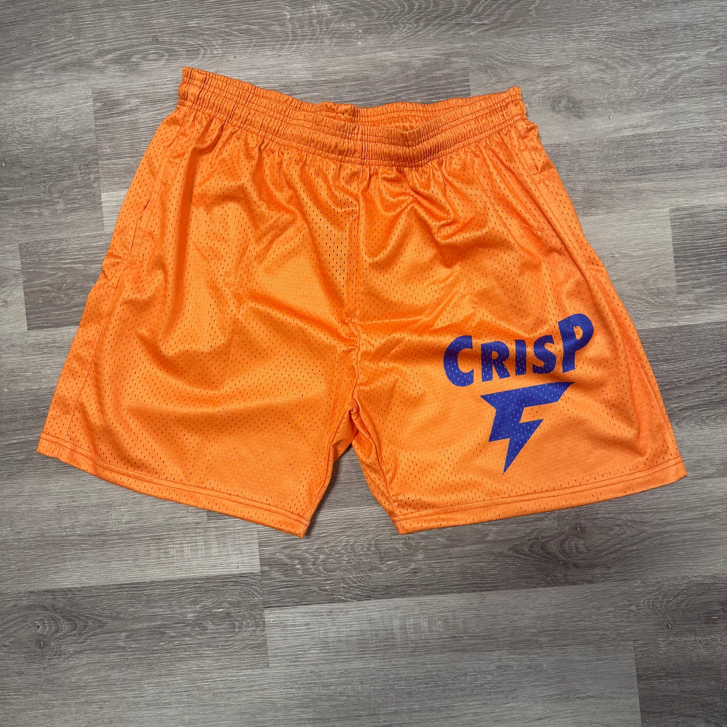 Crispy NYC Orange/Blue Mesh Shorts