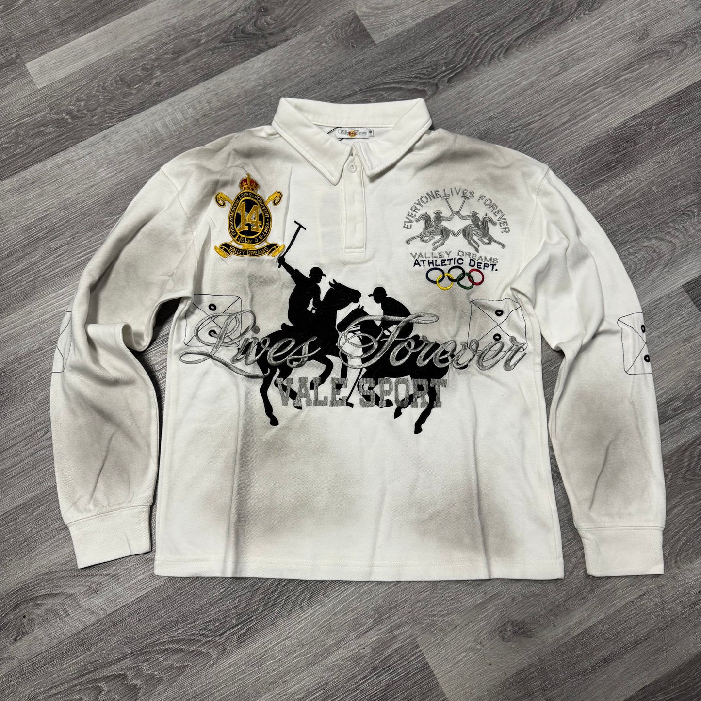 Valley Presidente Rugby Longsleeve Tee (White)