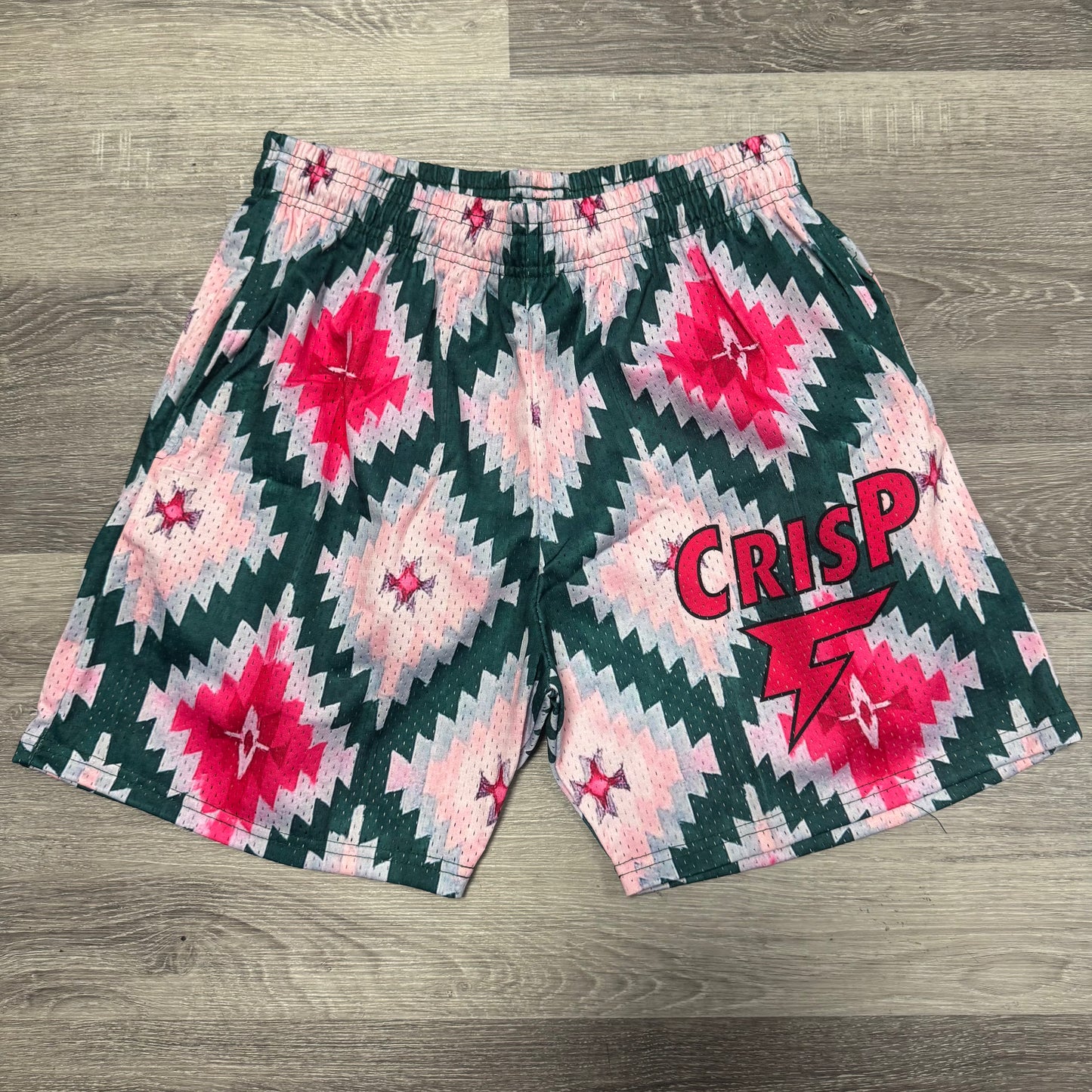 Crisp NYC Aztec Mesh Shorts