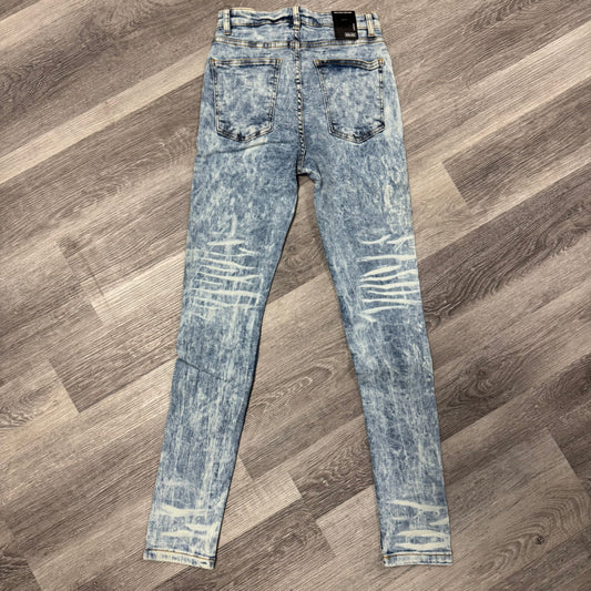 Reason Brand Ocean Wash Ripped Skinny Denim Jeans