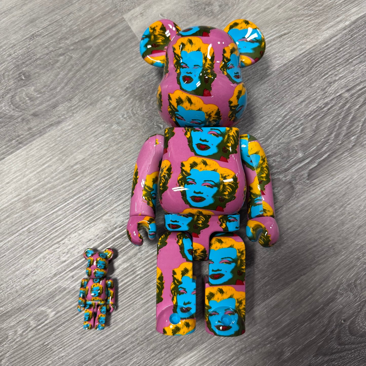 BearBrick Andy Warhol Marilyn Monroe #2 400% and 100% Set