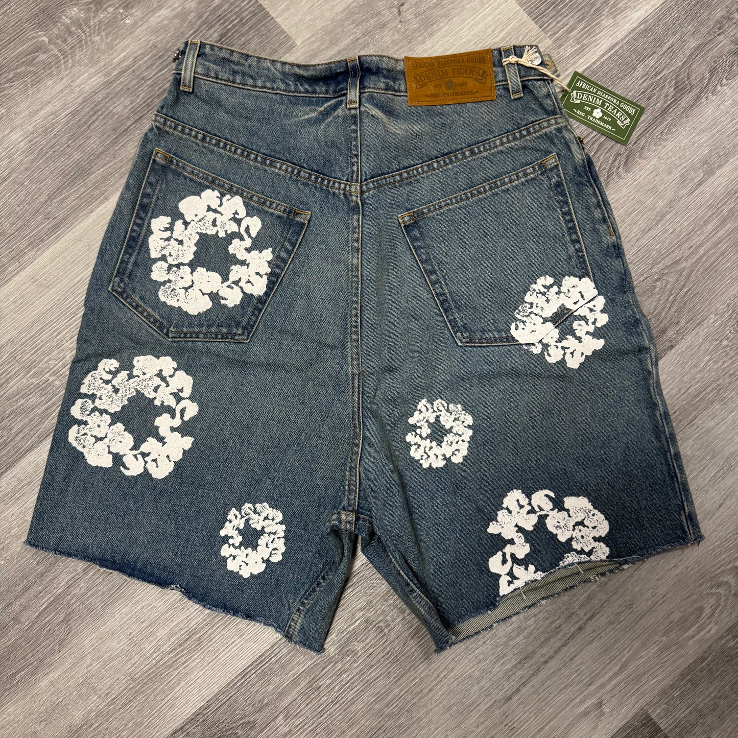 Denim Tears The Cotton Wreath Denim Shorts