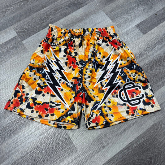 Corrupted Creative Orange Monarch Mesh Shorts