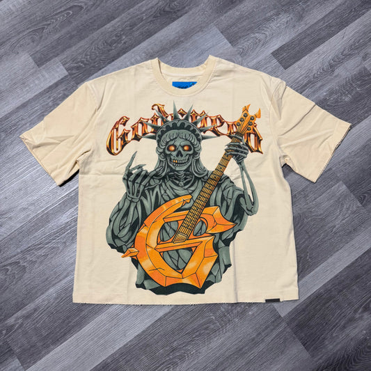 Godspeed Liberty Rock Tee (Bone)