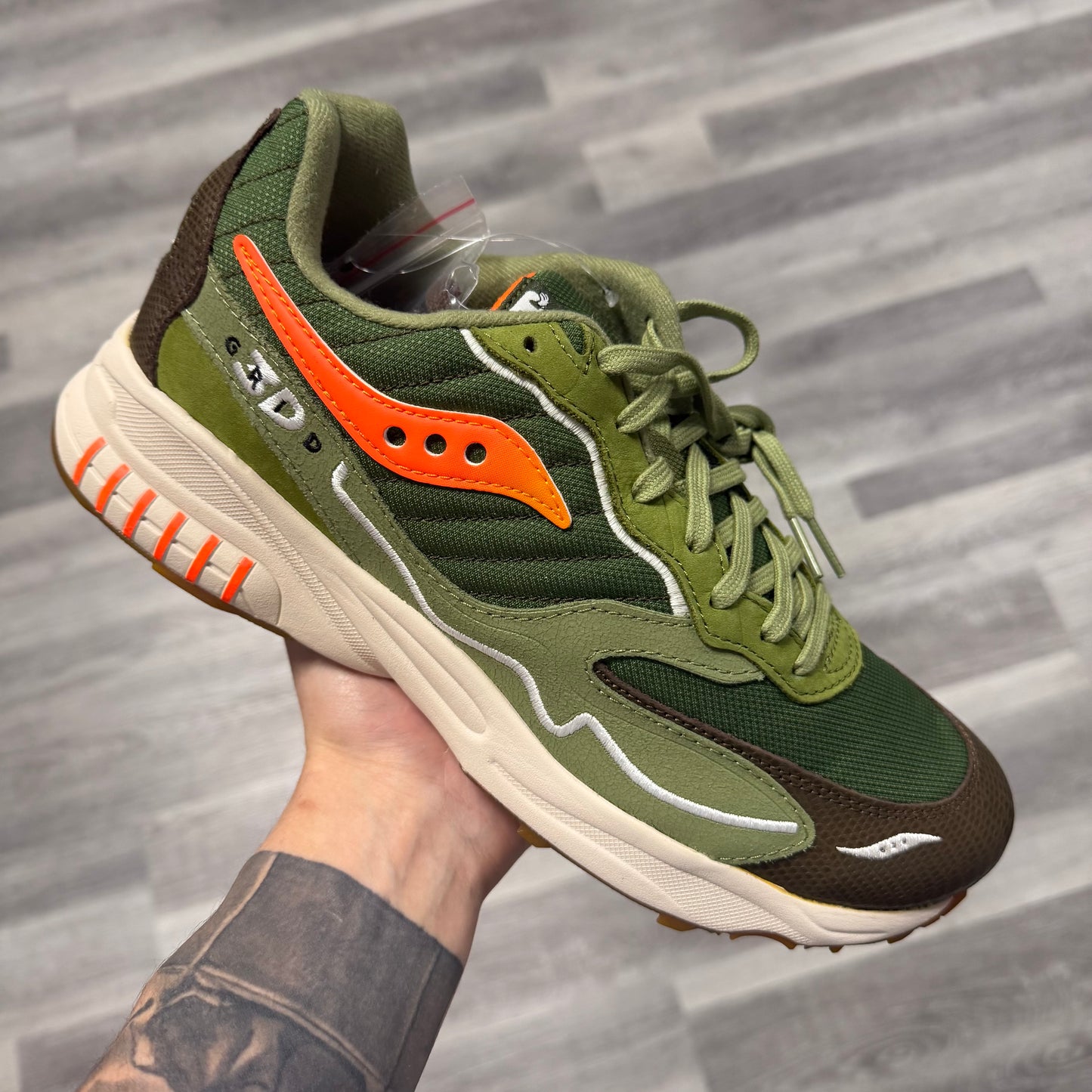 Saucony 3D Grid Hurricane Maybe Tomorrow Tortoise / Brand New