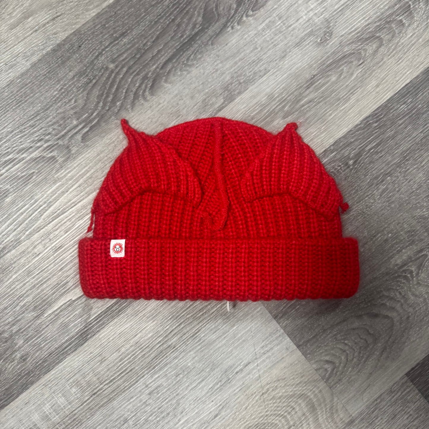 Charles Jeffery Loverboy Chunky Knit Devil Ear Knit Beanie