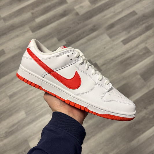 Dunk Low White Picante Red / Brand New