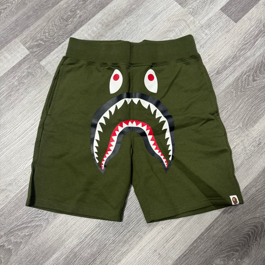 Bape Shark Face Shorts (Olive)