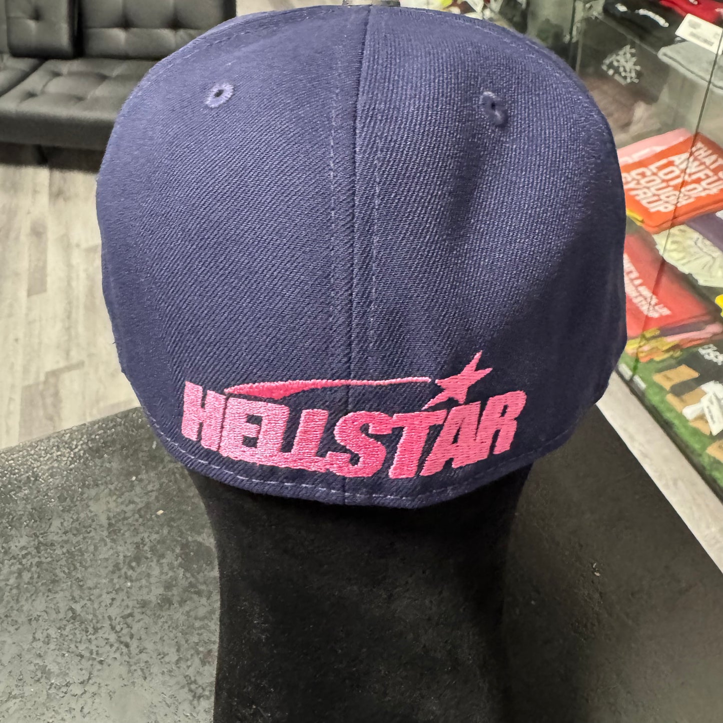 Hellstar Fitted Hat (Navy/Pink)