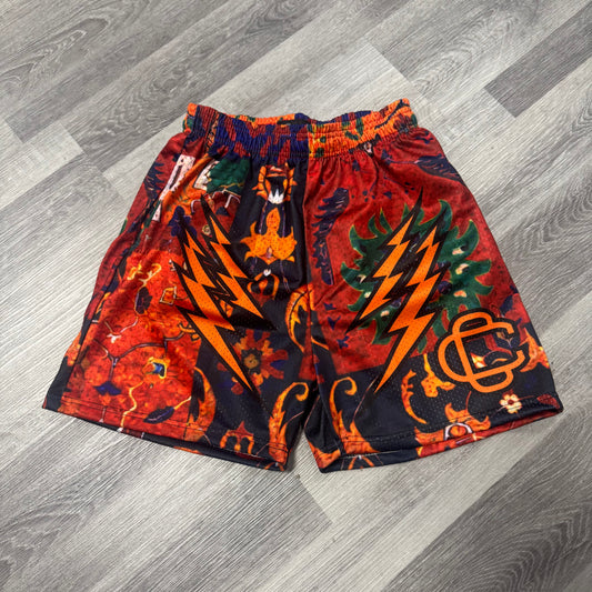 Corrupted Creative Orange Craze Mesh Shorts