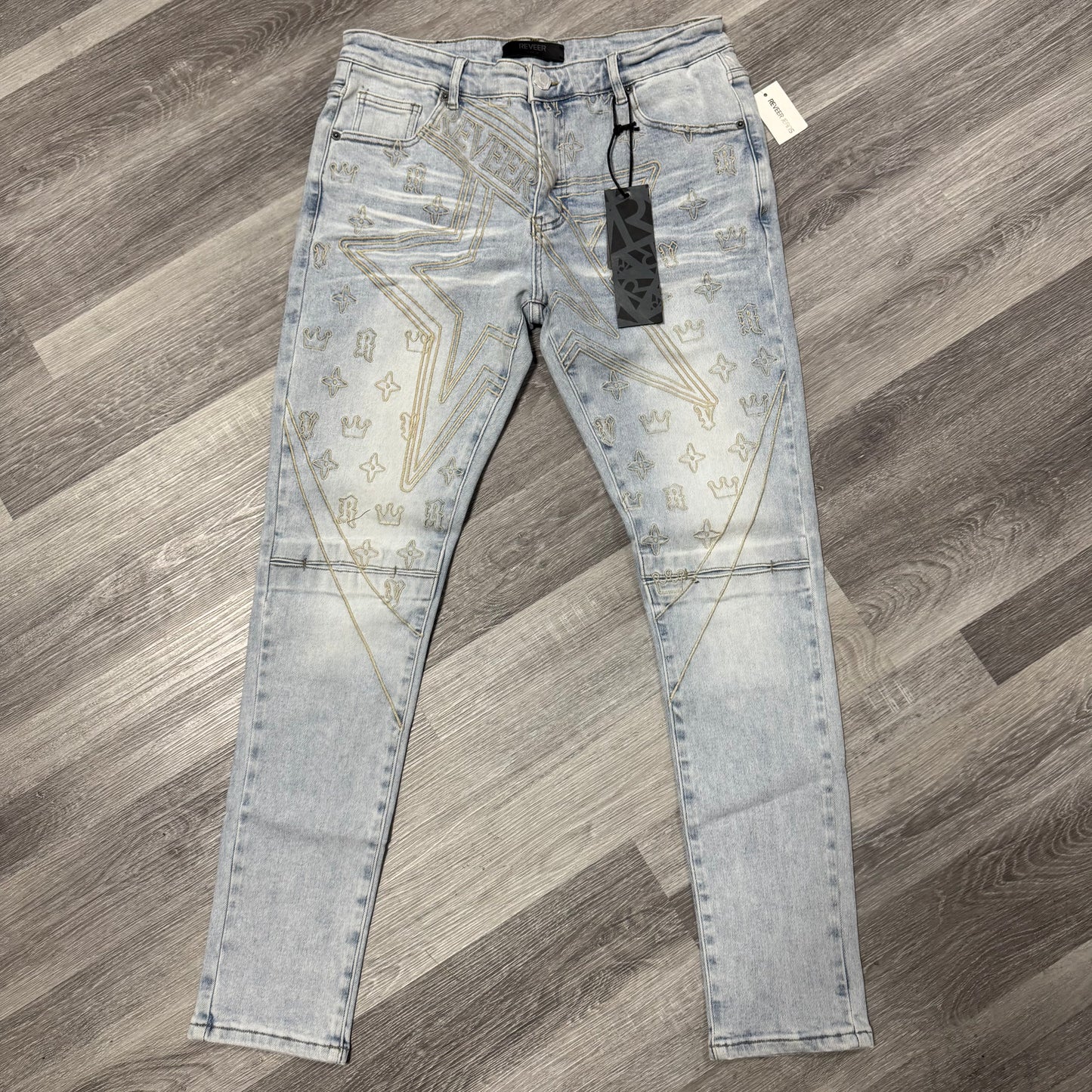 Reveer Star Print Denim Jeans
