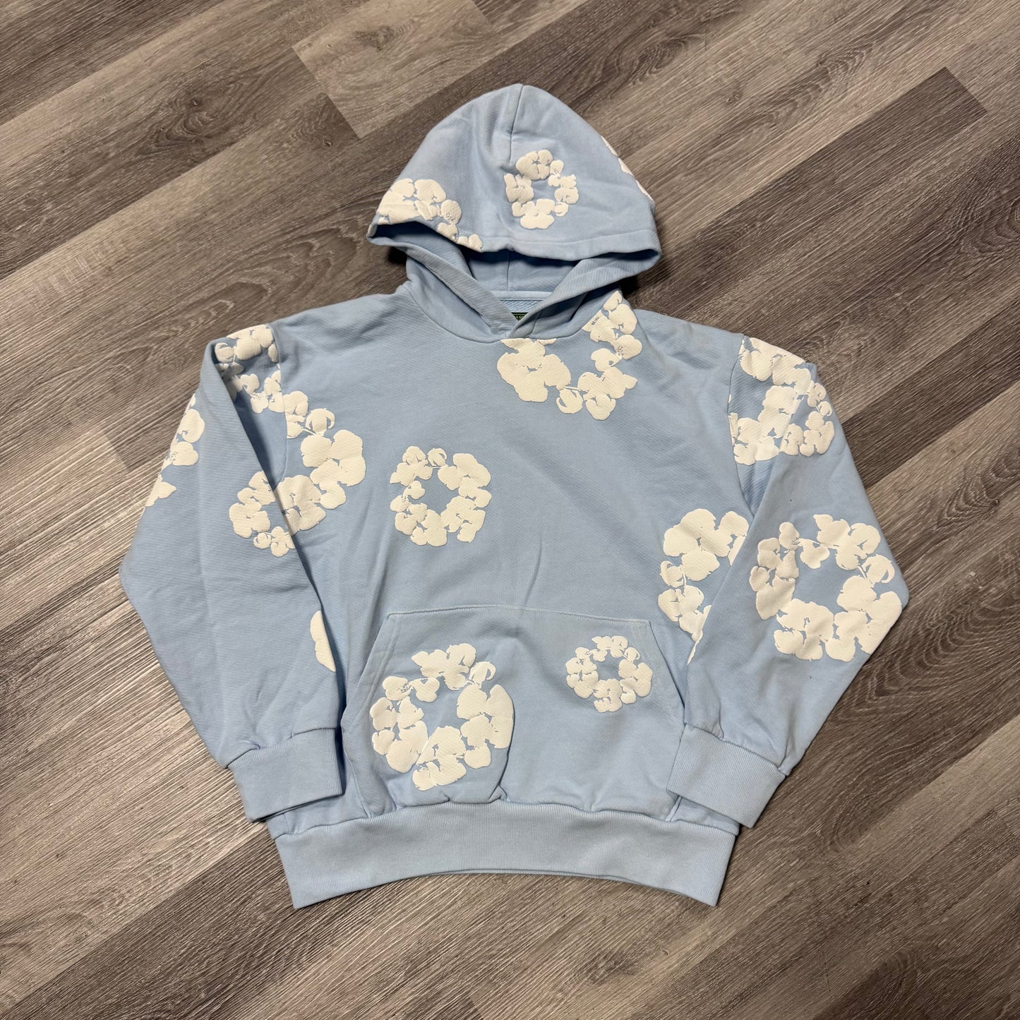 Denim Tears Cotton Wreath Hoodie (Baby Blue)
