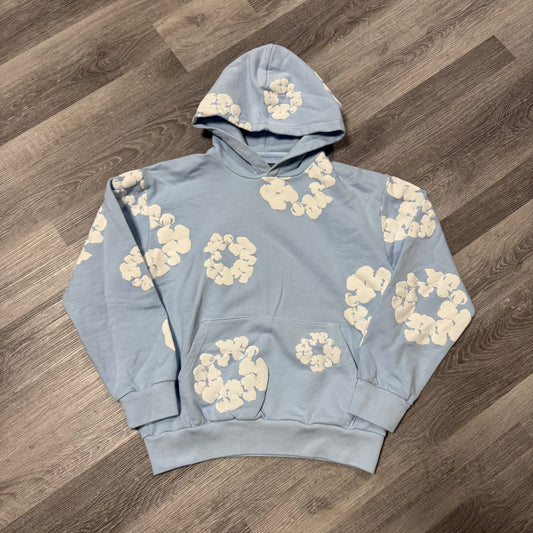Denim Tears Cotton Wreath Hoodie (Baby Blue)