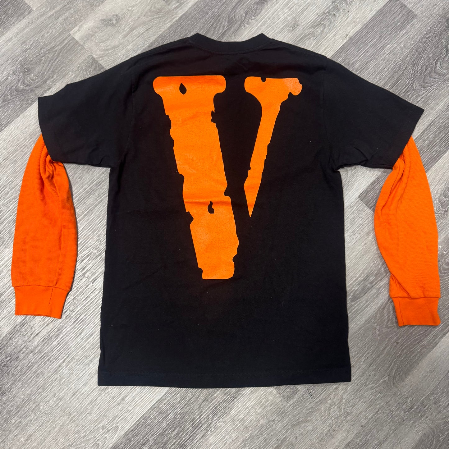 Vlone Friends Black & Orange Longsleeve Tee
