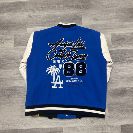 That’s A Awful Lot Of Cough Syrup Varsity Jacket (Blue)