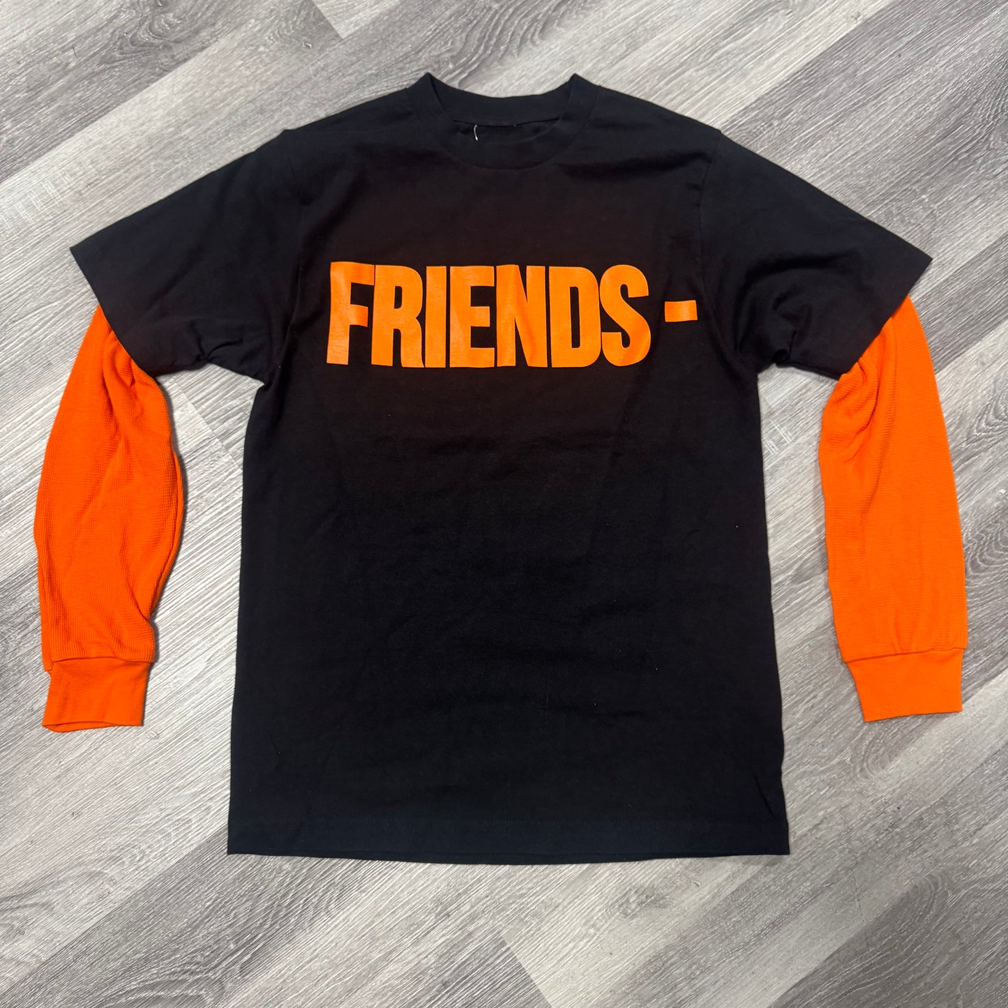 Vlone Friends Black & Orange Longsleeve Tee