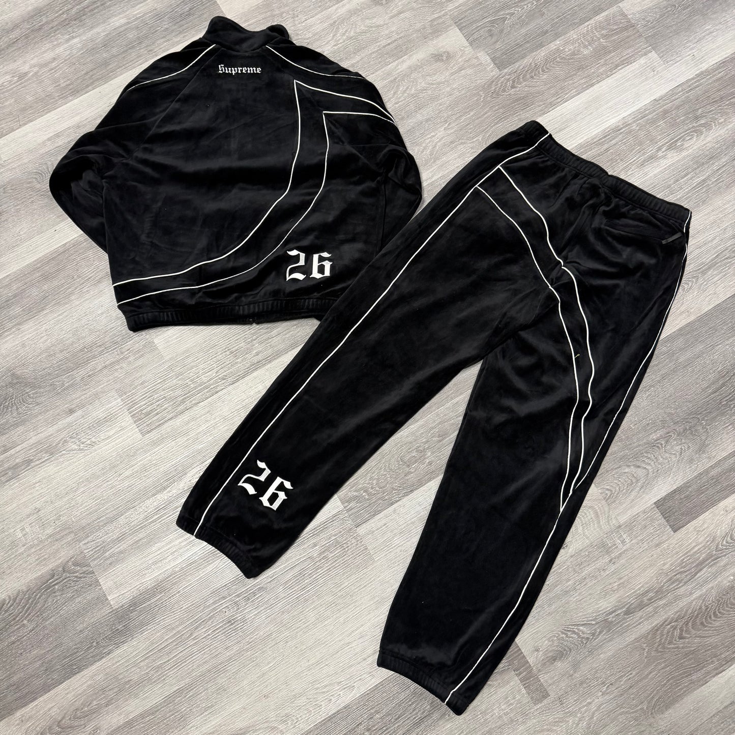 Supreme UmBro Velour Track Suit (Black)