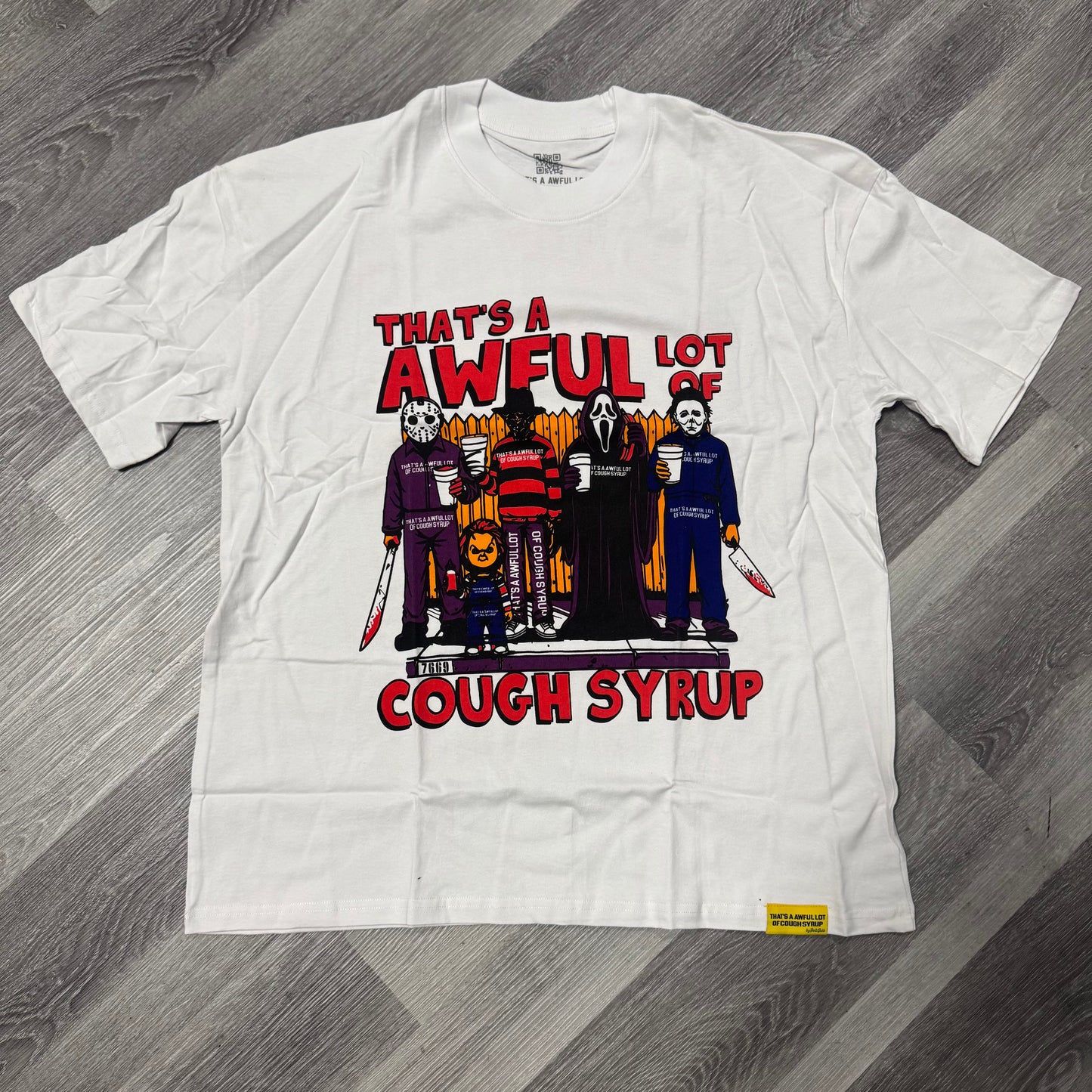 Thats a Awful Lot Of Cough Syrup Horror Movie Tee