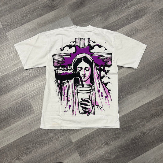 Thats a Awful Lot of Cough Syrup Mother Mary Rosary Tee