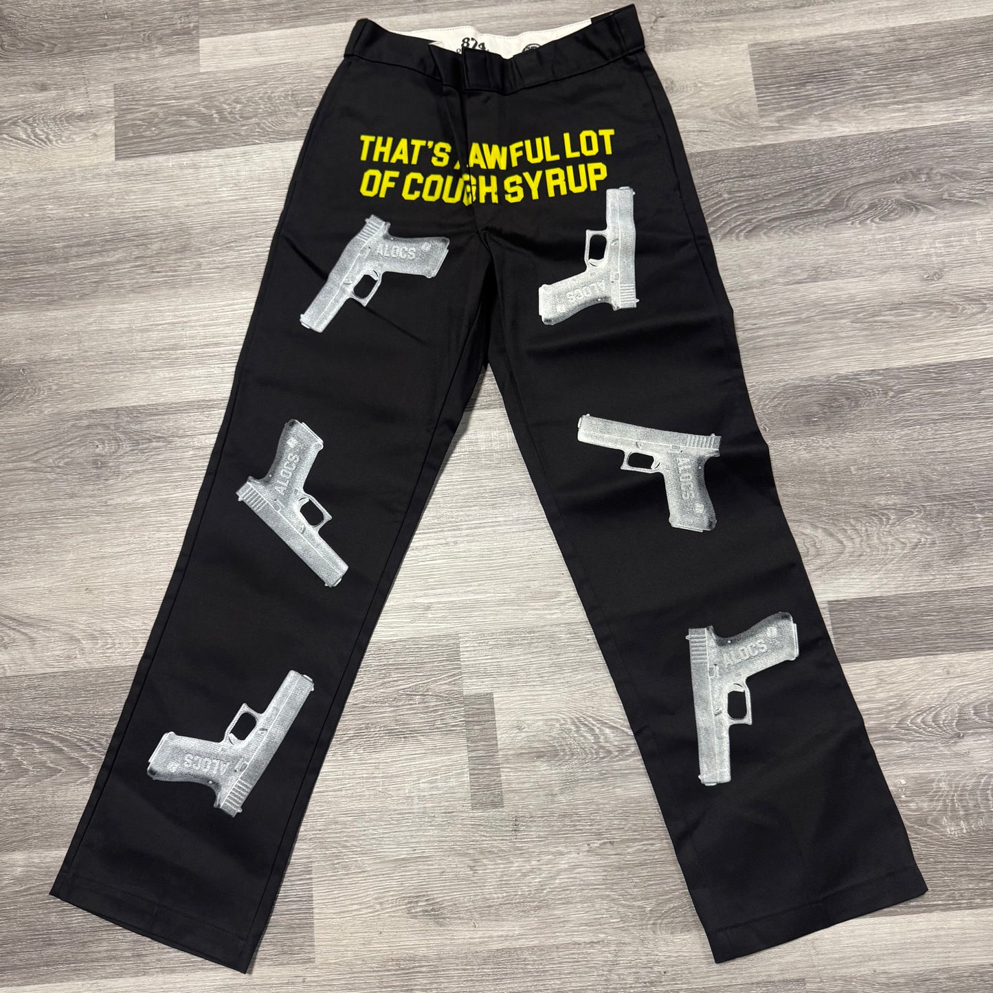 Thats A Awful Lot Of Cough Syrup X Dickies Glock Pants (Black)