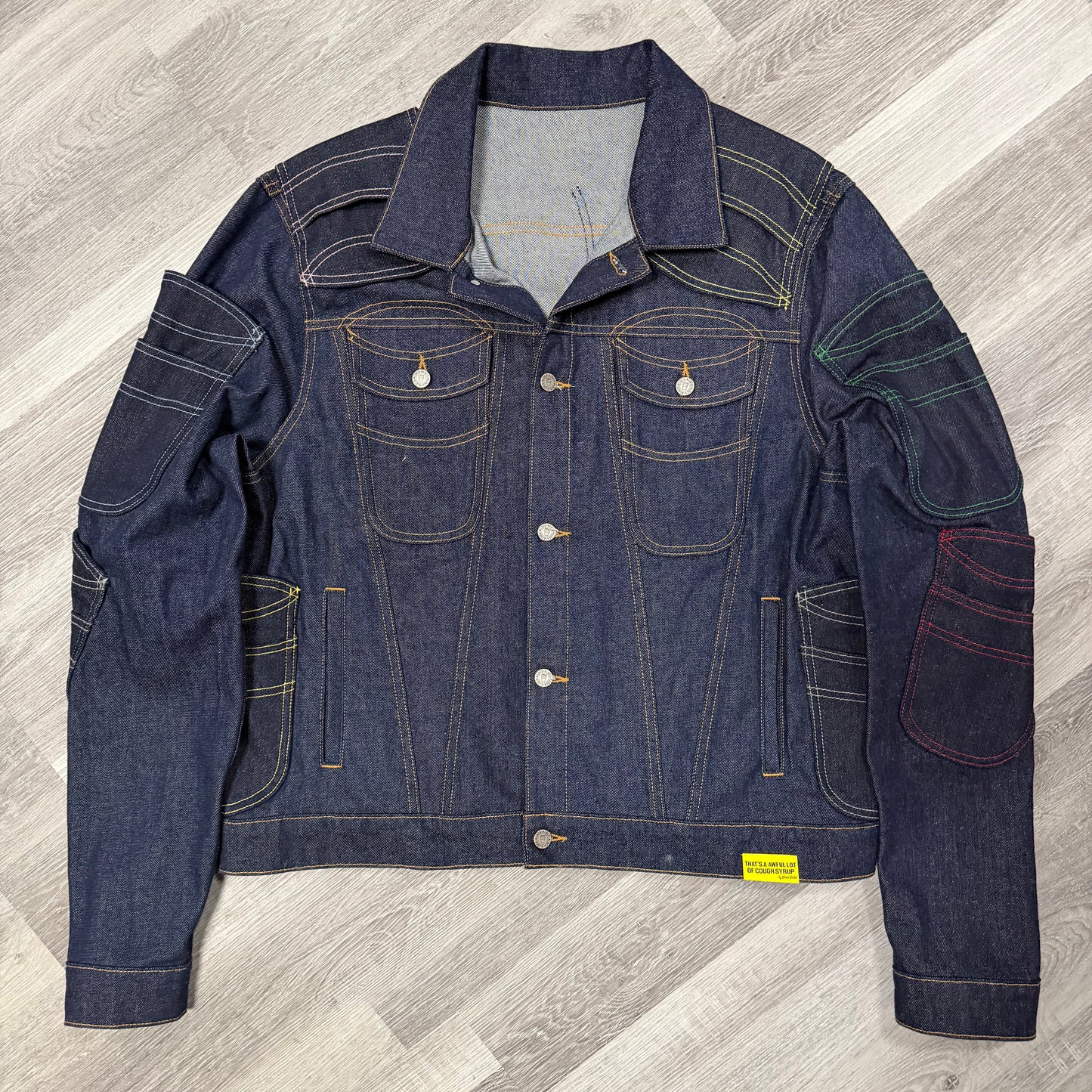 That’s a Awful Lot Of Cough Syrup Double Cup Denim Button Up Jacket
