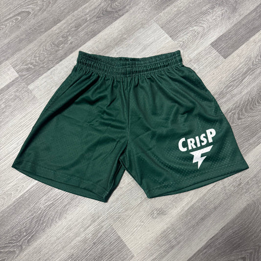 Crispy NYC Logo Mesh Shorts (Forrest Green)