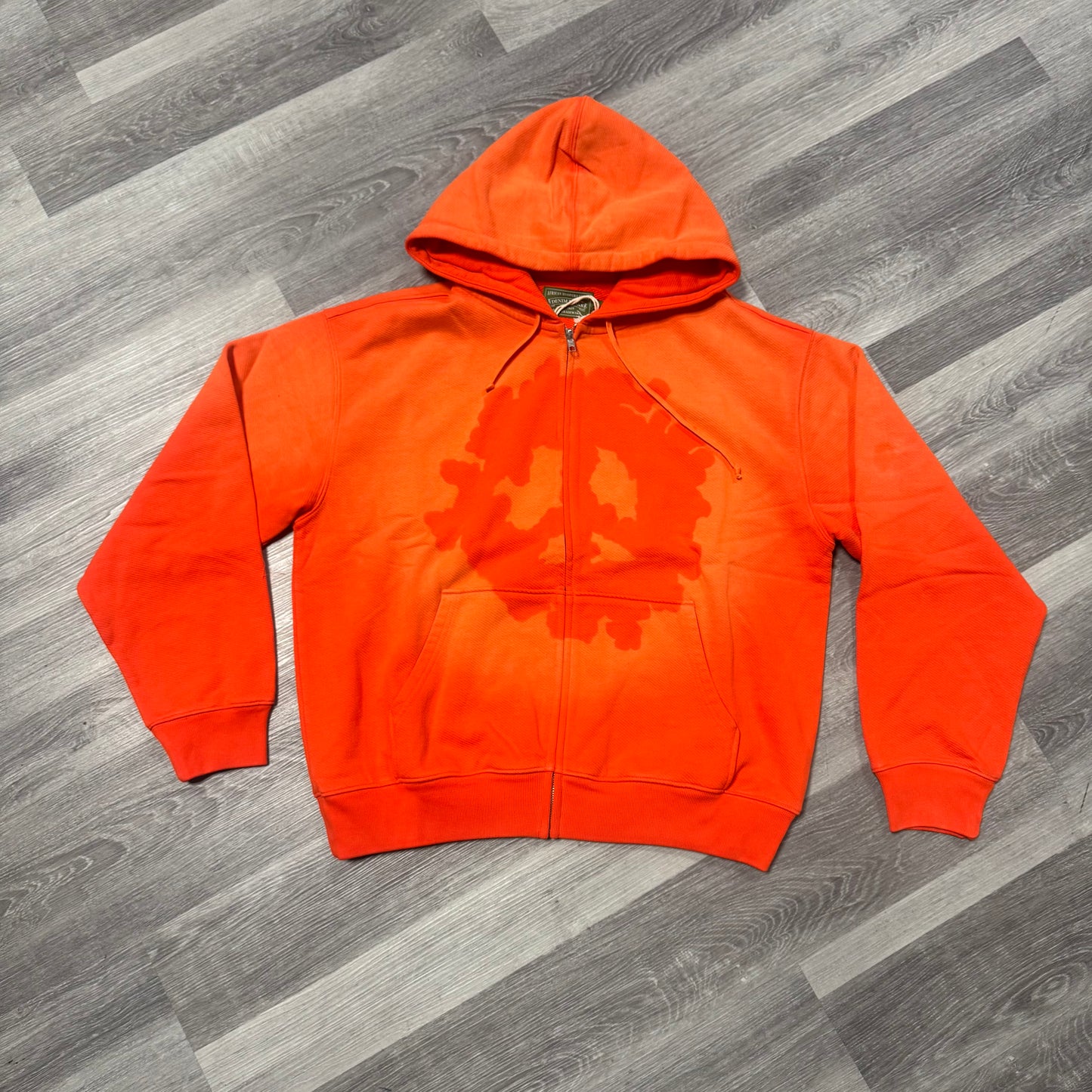Denim Tears Peace Wreath Zip Up Hoodie (Orange)