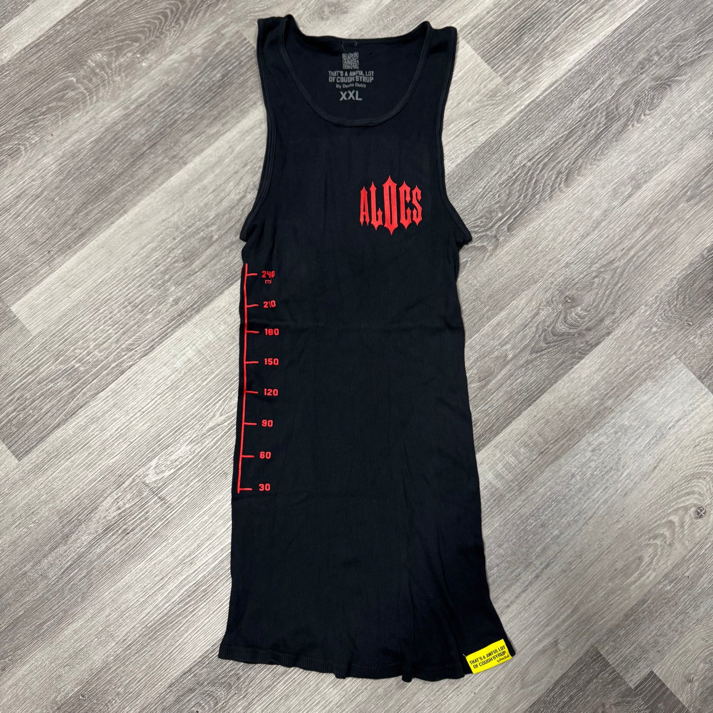 Thats a Awful Lot Of Cough Syrup Tank Top (Black/Red)