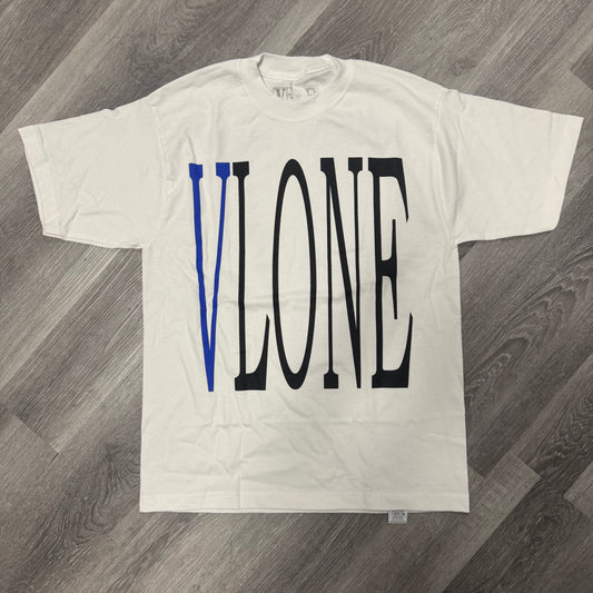 Vlone Staple Tee (White/Blue)