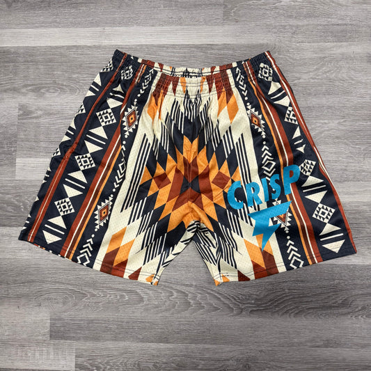 Crispy NYC Southwest Pattern Logo Mesh Shorts