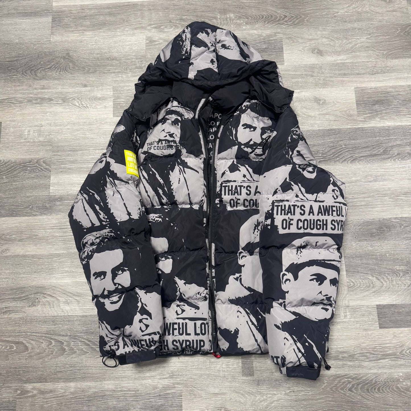 Thats A Awful Lot Of Cough Syrup X Asaali Puffer Jacket