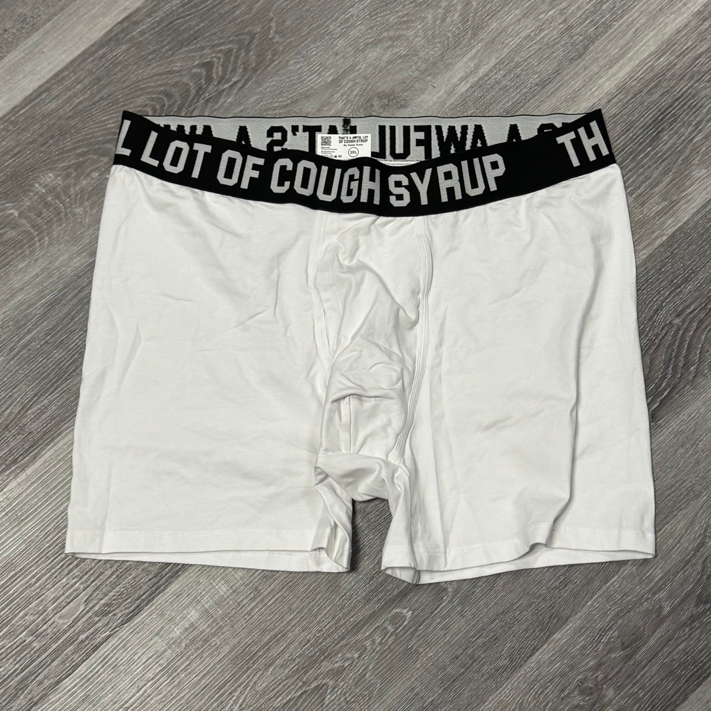Thats a Awful Lot Of Cough Syrup Boxers (White)
