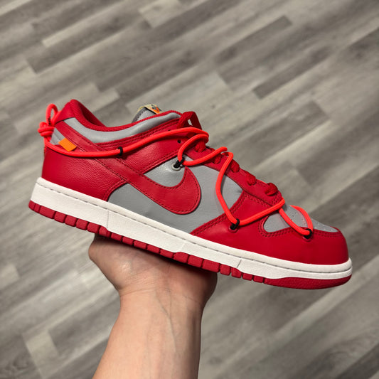 Dunk Low "Off-White" University Red / Brand New