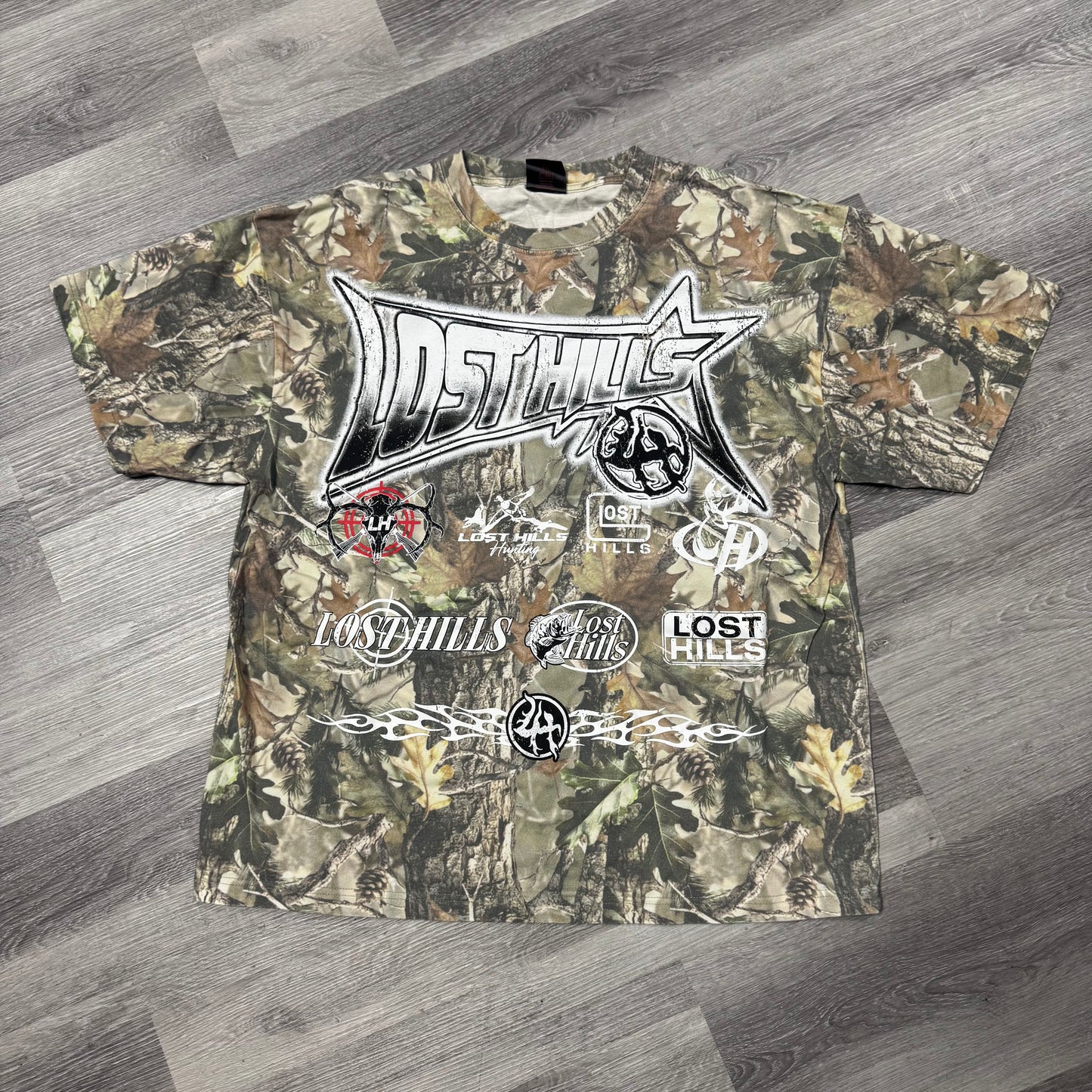 Lost Hills Multiple Graphic Camo Tee